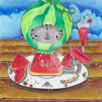 Kitty or Melon in A5 - Auftrag