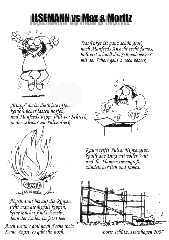 Comic: Seite 3 ILSEMANN vs. Max und Moritz 1