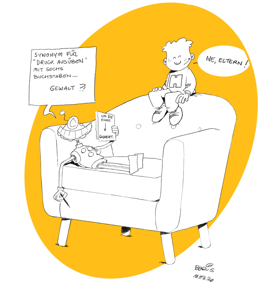 Cartoon: Um die Ecke gedacht 1