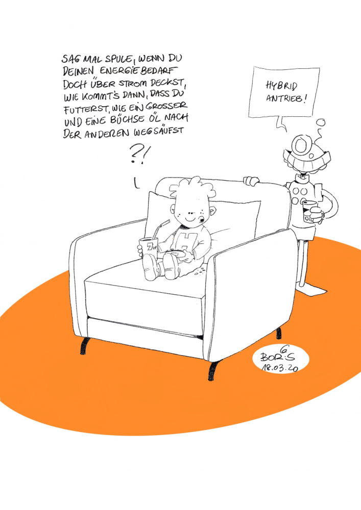 Cartoon: Saufziege und Futterkönig 1