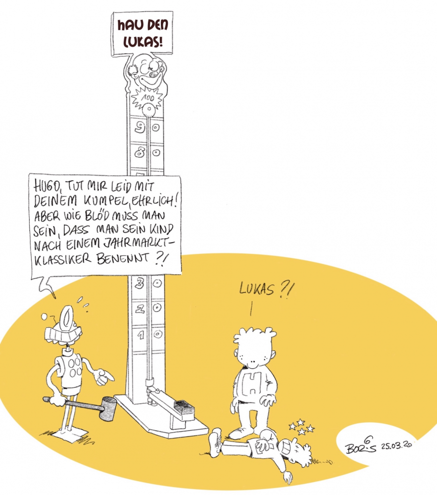 Cartoon: Hau den Lukas 1