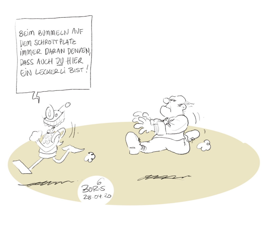Cartoon: Leckerli 1