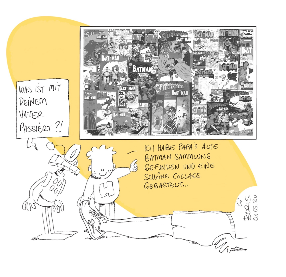 Cartoon: Papa liegt flach 1