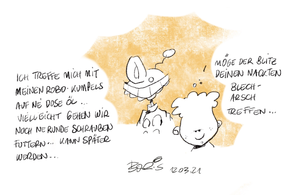Cartoon: Ich bin dann mal weg 1