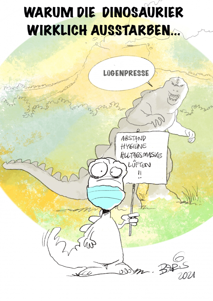 Cartoon: Warum Dinosaurier wirklich ausstarben 1