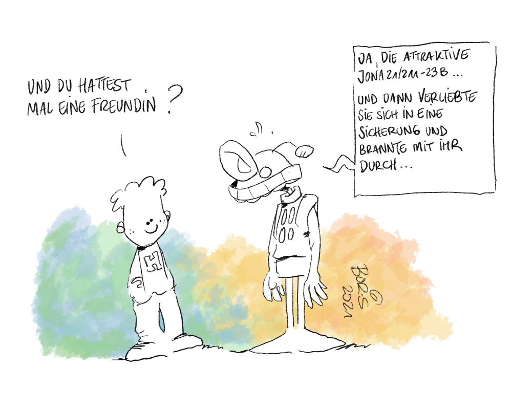 Cartoon: Spules Freundin 1