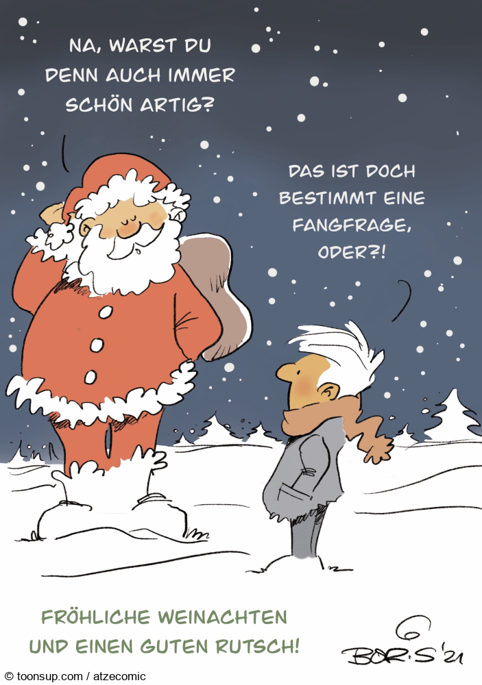 Cartoon: Fröhliche Weihnachten! 1
