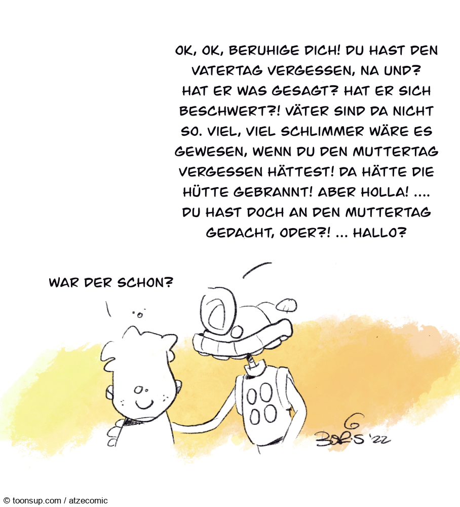 Cartoon: Vatertag vergessen 1