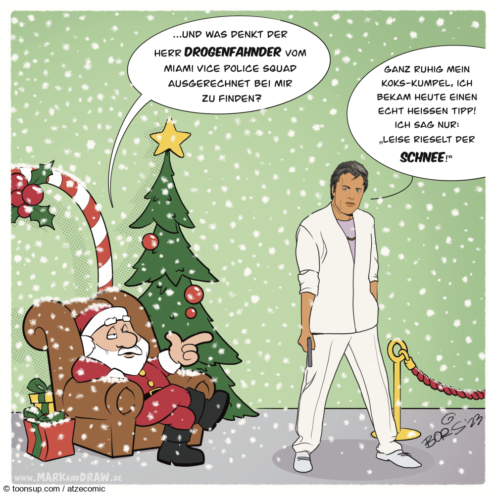 Cartoon: Finish the Cartoon Xmas 2023 Edition James „Sonny“ Crockett 1