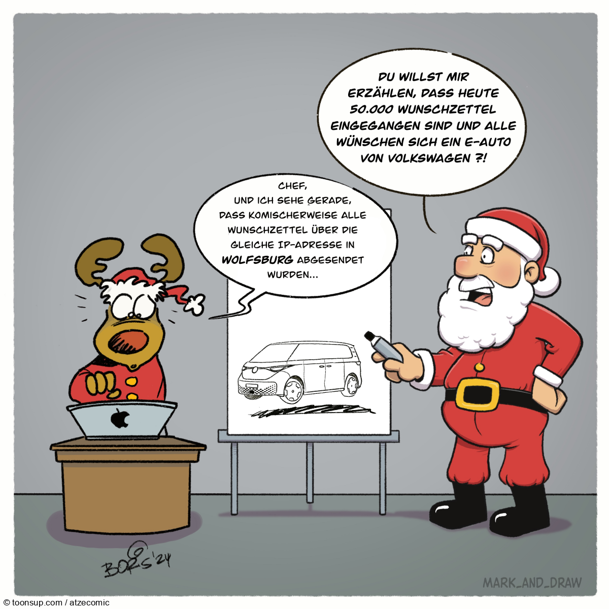 Cartoon: Finish the Cartoon Xmas 2024 Edition - Volkswagen 1