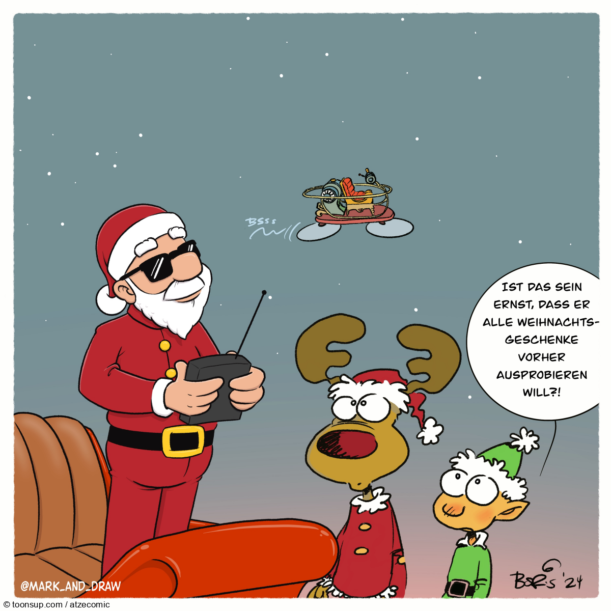 Cartoon: Finish the Cartoon Xmas 2024 Edition - Probieren 1
