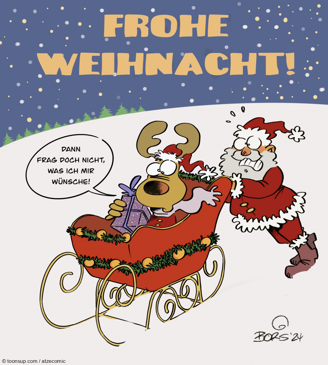 Cartoon: Frohe Weihnachten 1