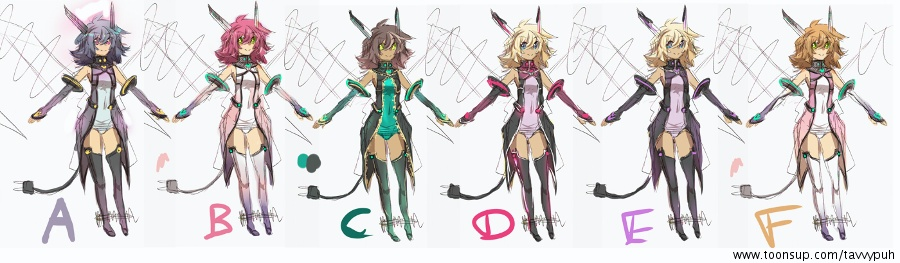 Concept Art / Character Design: WELCHES FARB SCHEMA ? 1