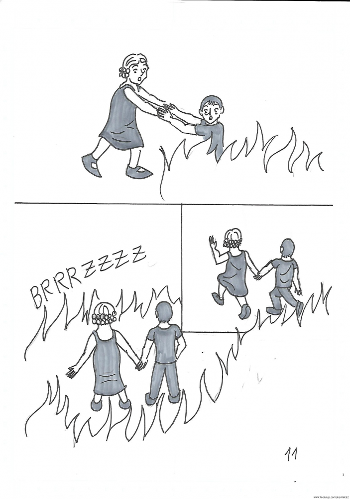 Comic: Das Feuer in der Strohhütte 12
