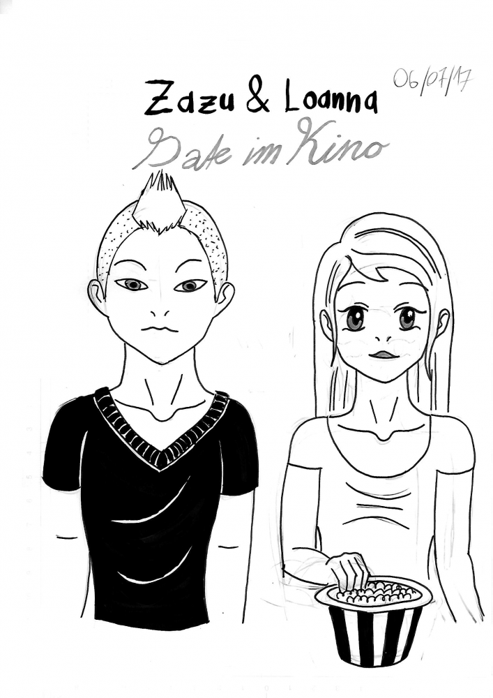 Comic: Zazu und Loanna - Date im Kino 1