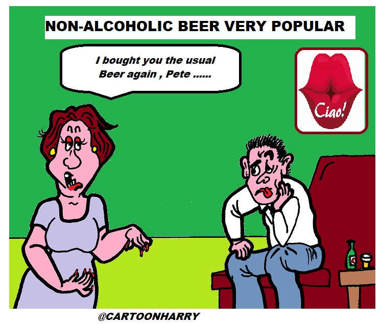 Cartoon: NON-ALCOHOLIC BEER 1