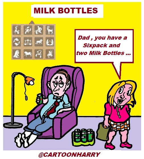 Cartoon: Milk Bottles 1