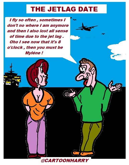 Cartoon: The Jetlag Date 1