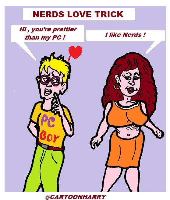 Cartoon: Nerds Love Trick 1