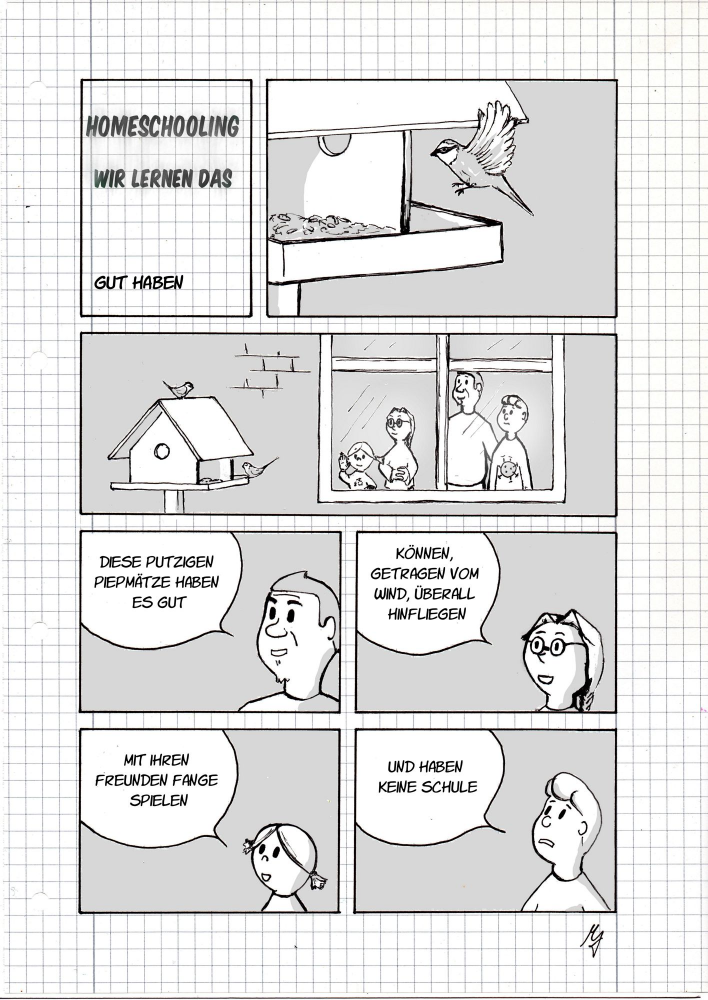 Comic: Homeschooling-Wir lernen das-gut haben 1