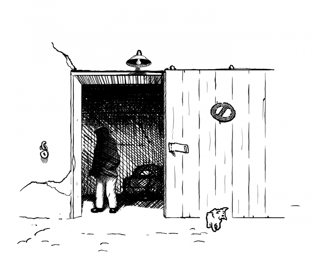 Illustration: The car theives' garage 1