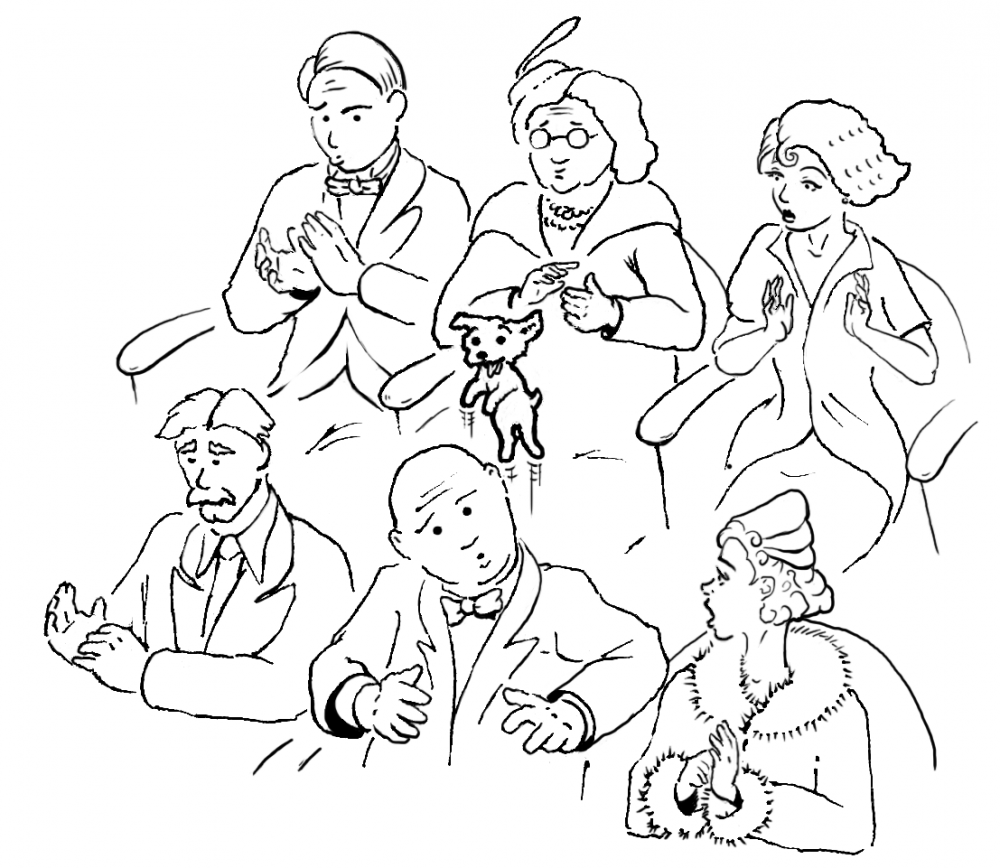Illustration: A dog in the concert hall? 1
