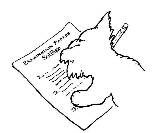 Illustration: Colbert takes the solfège exam 1