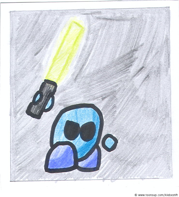 Comic: Tee mit Laserschwert 1