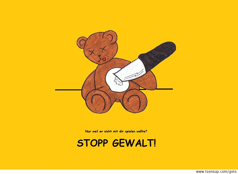 Cartoon: STOPP GEWALT 1