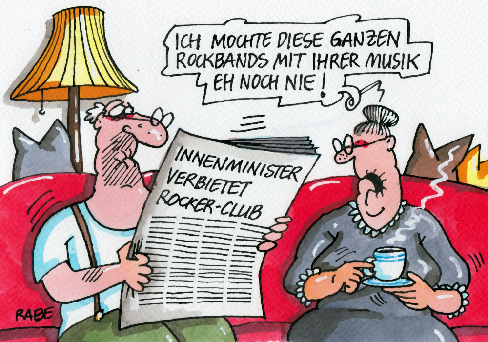 Cartoon: Rockerclub 1