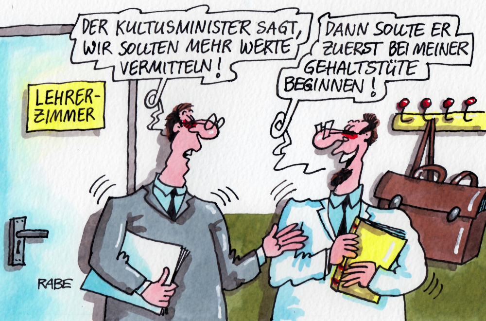 Cartoon: Gehaltstüte 1