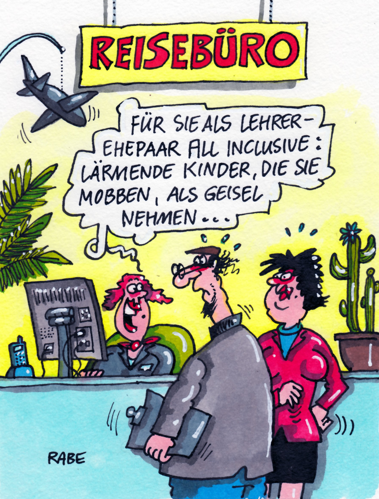 Cartoon: Lehrerurlaub 1