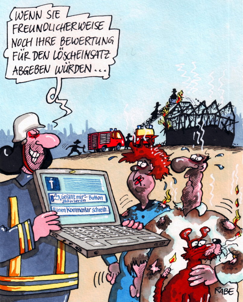 Cartoon: Löscheinsatz 1
