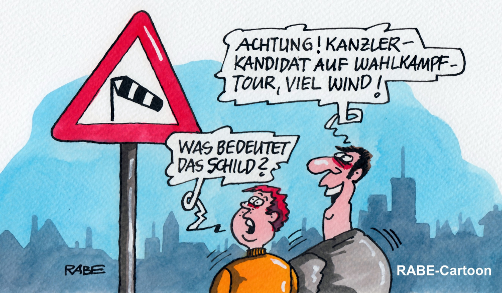 Cartoon: Viel Wind um Nix 1