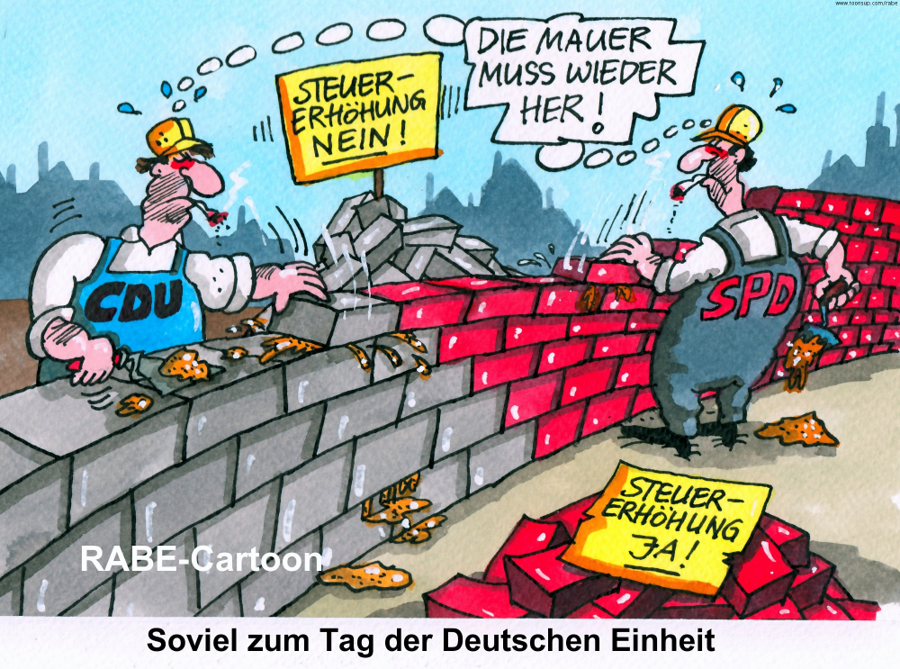 Cartoon: Mauerbau 1