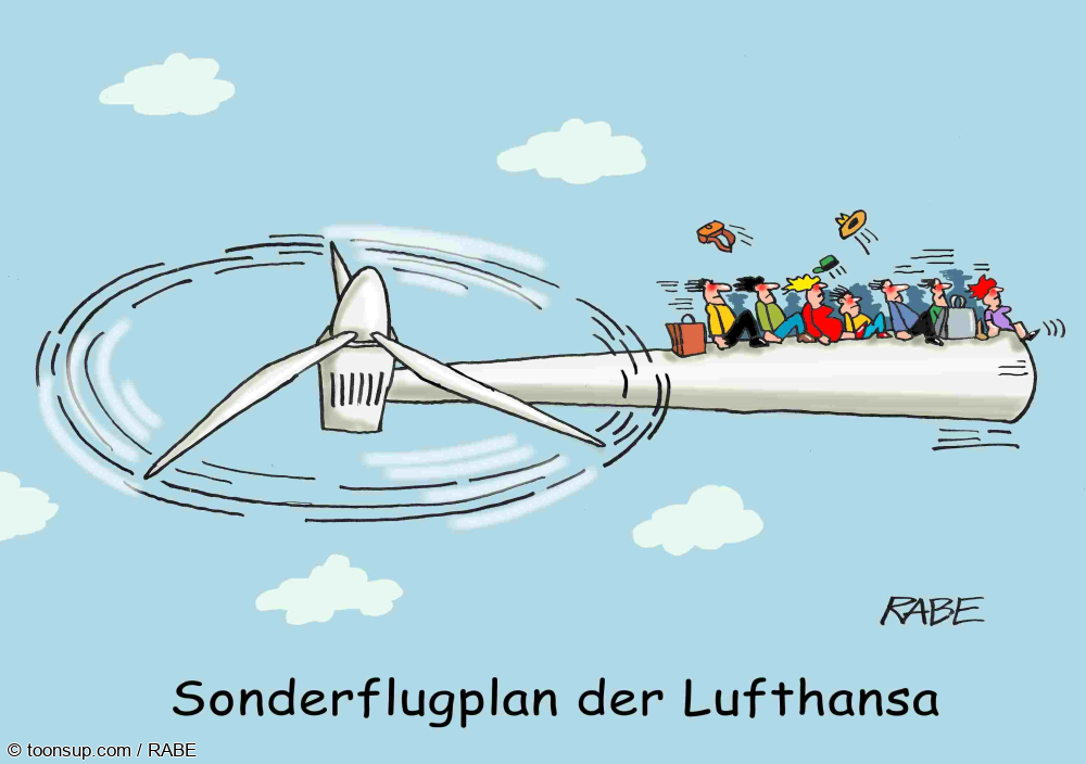 Cartoon: Fluchplan 1