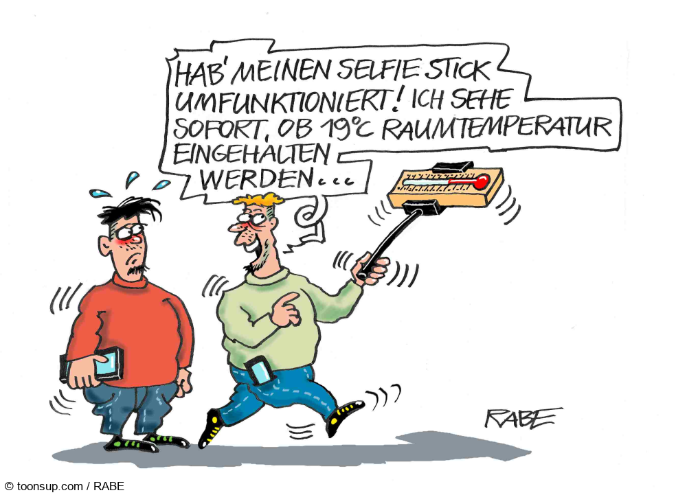 Cartoon: Sefie Stick 1