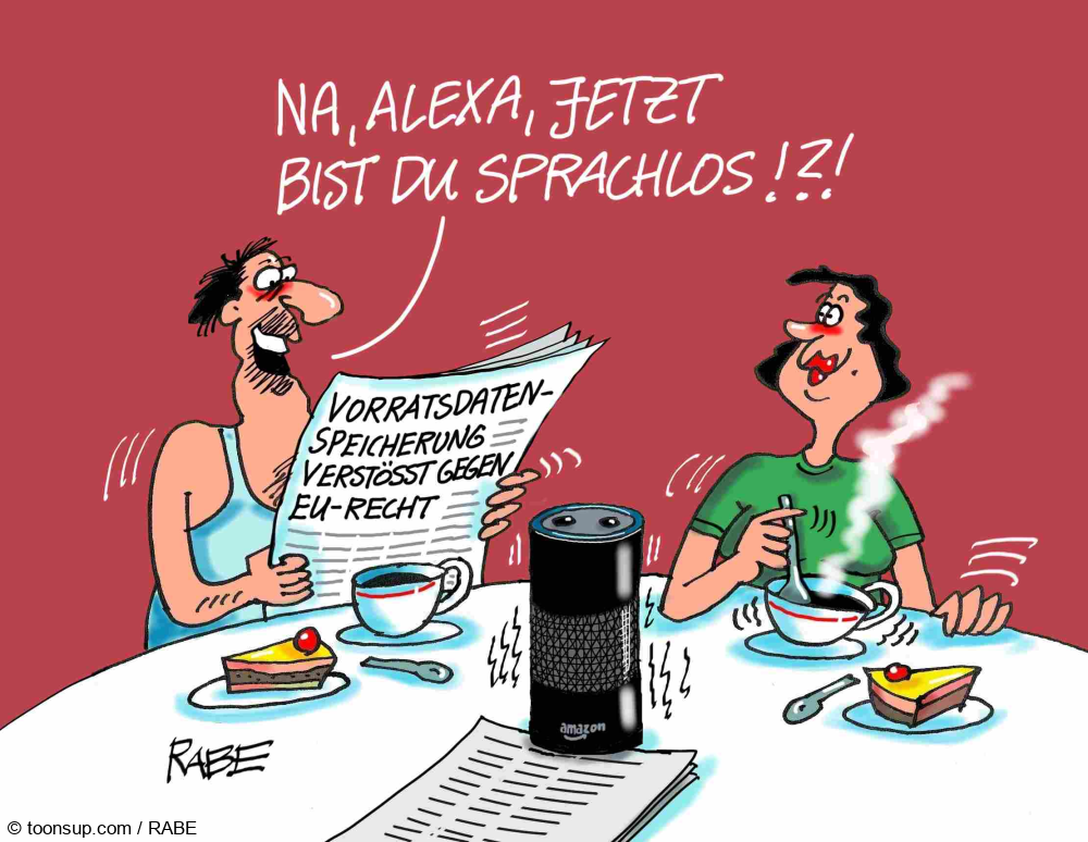 Cartoon: Vorratsdaten 1