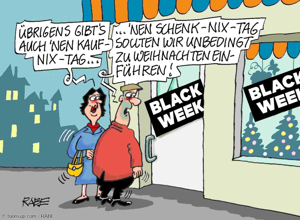 Cartoon: Black Week 1