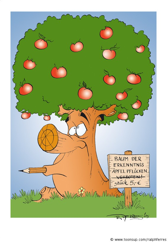 Cartoon: Baum der Erkenntnis 1