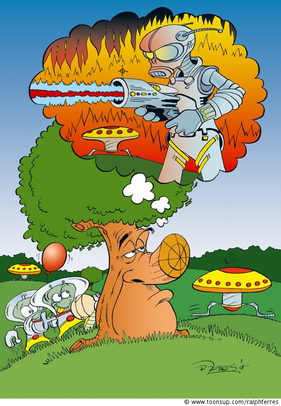 Cartoon: Horst in Space 001 1