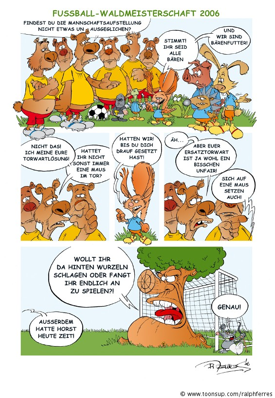 Comic: Fußball-Waldmeisterschaft 1