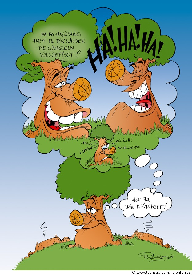 Cartoon: Horst - Kindheit 1