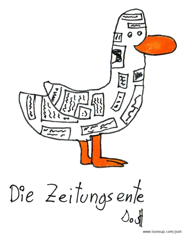Cartoon: Zeitungsente 1