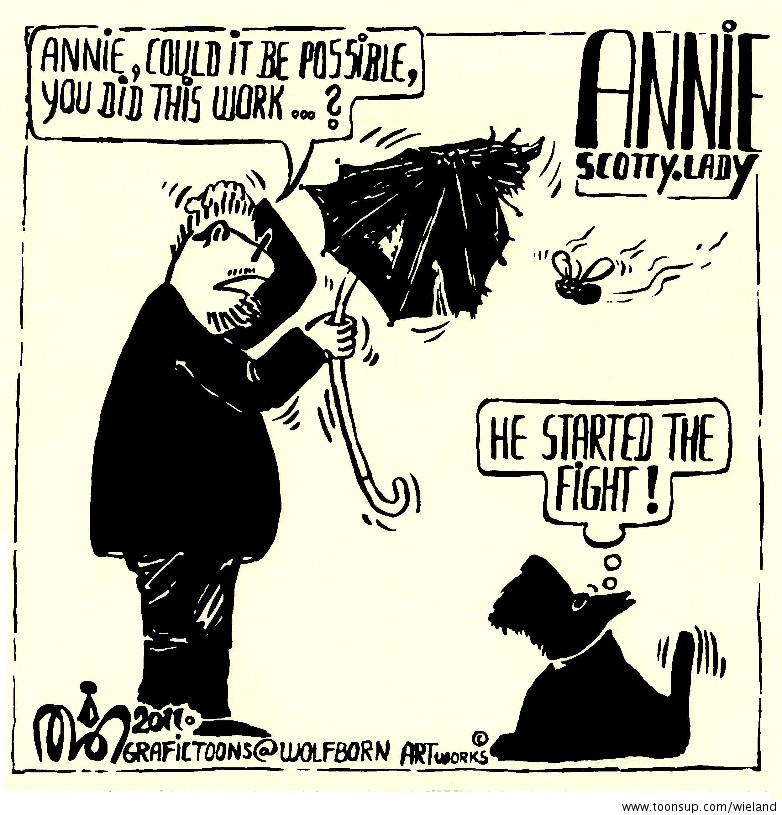 Cartoon: Annie & Umbrella 1