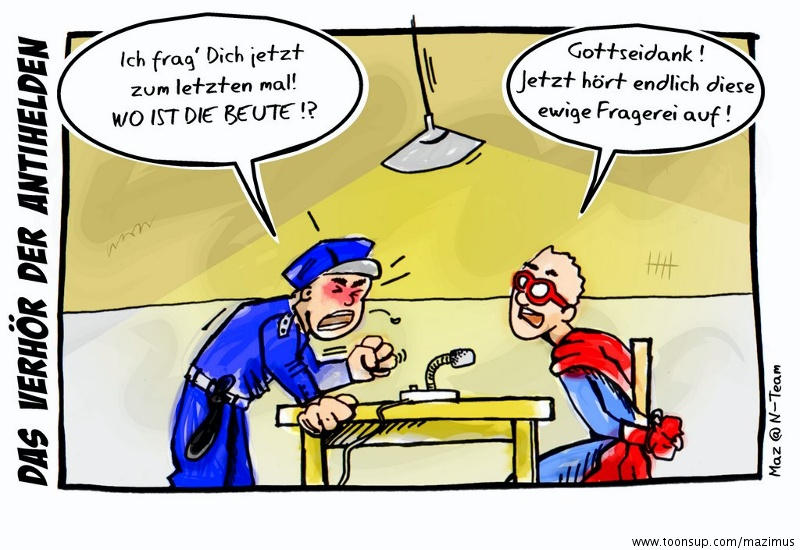 Cartoon: Die Riege der Antihelden 1