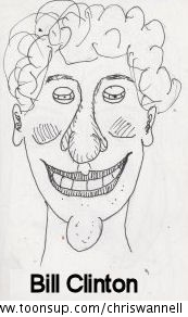 Illustration: Caricature - Bill Clinton 1