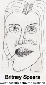 Illustration: Caricature - Britney Spears 1