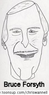 Illustration: Caricature - Bruce Forsyth 1