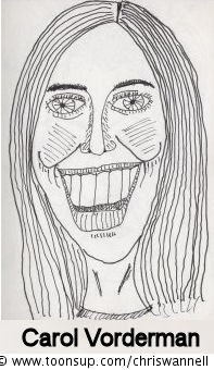 Illustration: Caricature - Carol Vorderman 1